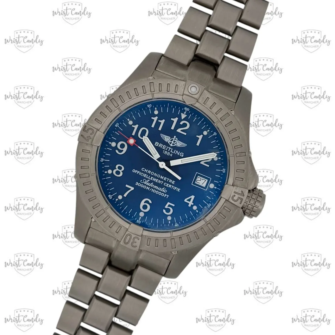 Breitling Avenger Seawolf titanium — sluiting