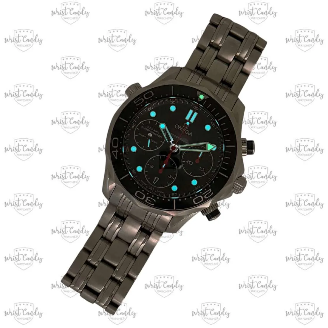 Omega Seamaster Diver 300M Chronograph — achterkant
