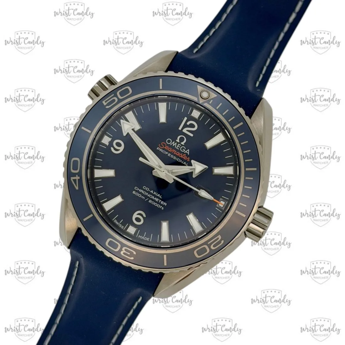 Omega Seamaster Planet Ocean 600M titanium — achterkant