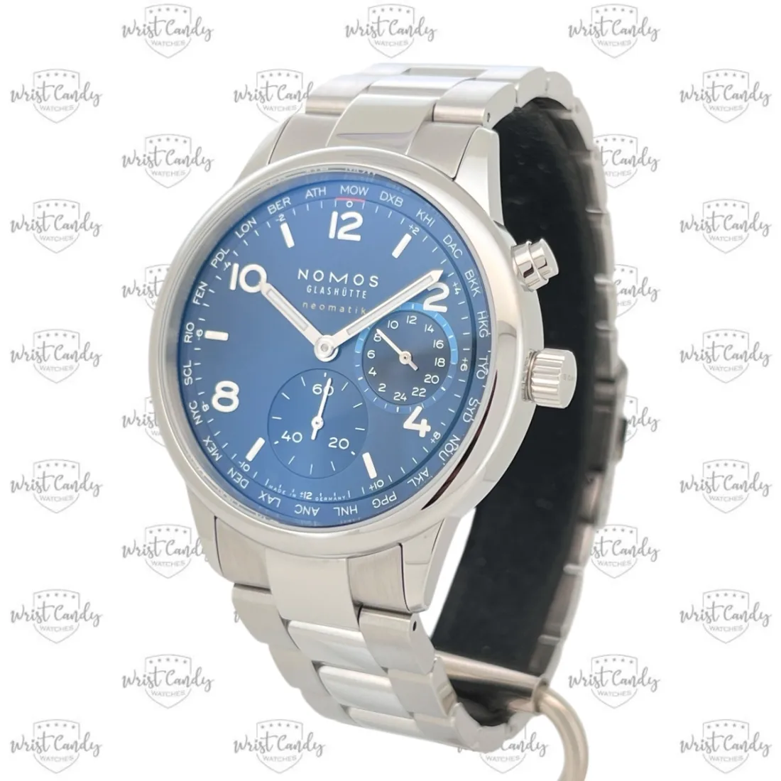 Nomos Club Sport Neomatik Worldtimer — kast