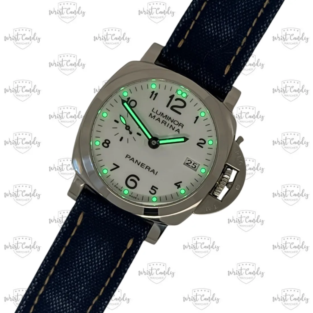 Panerai Luminor Marina 1950 PAM00523 — zijkant