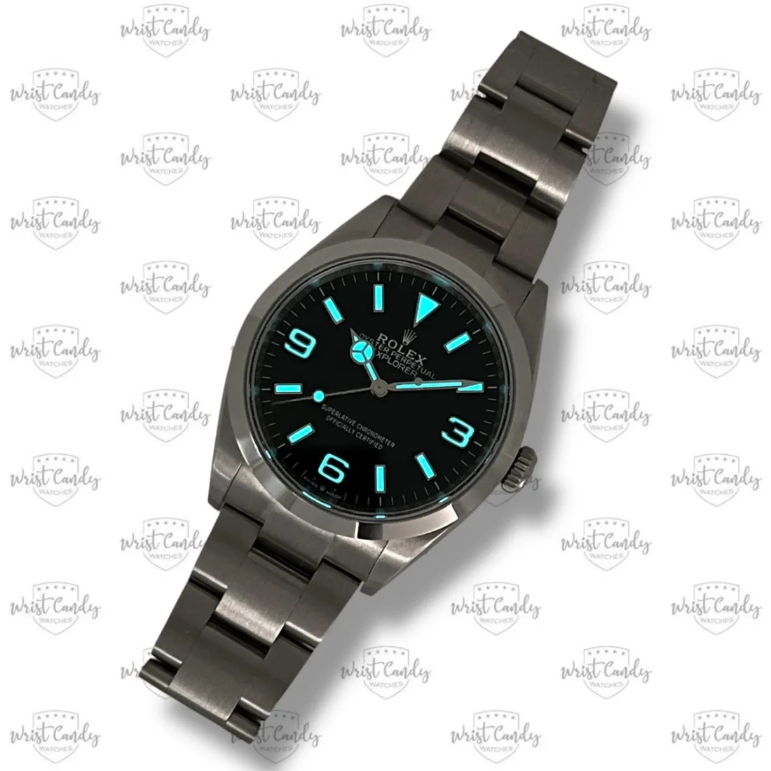 Rolex Explorer 36 — zijkant
