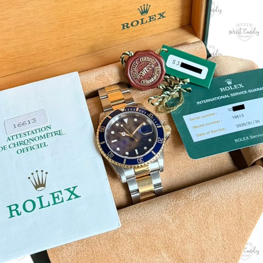 Rolex Submariner Date 16613LB — detail 8
