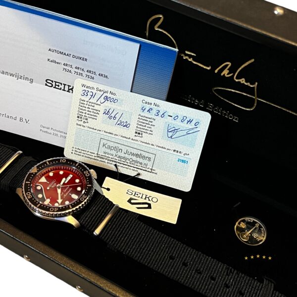 SEIKO 5 SPORTS BRIAN MAY • NL 2020 • ALS NIEUW - Afbeelding 7