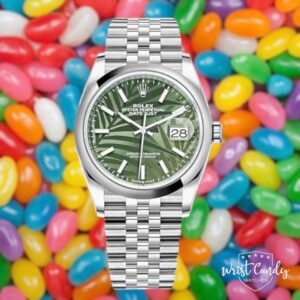 ROLEX DATEJUST 36 PALM MOTIVE (DISCONTINUED) • 08-2023 • ALS NIEUW