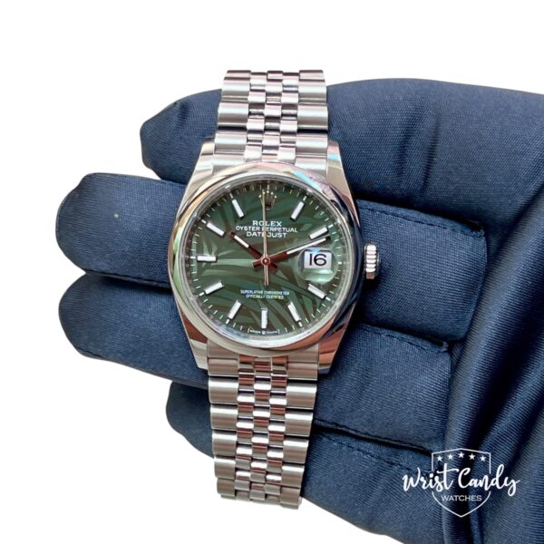 ROLEX DATEJUST 36 PALM MOTIVE (DISCONTINUED) • 08-2023 • ALS NIEUW - Afbeelding 7