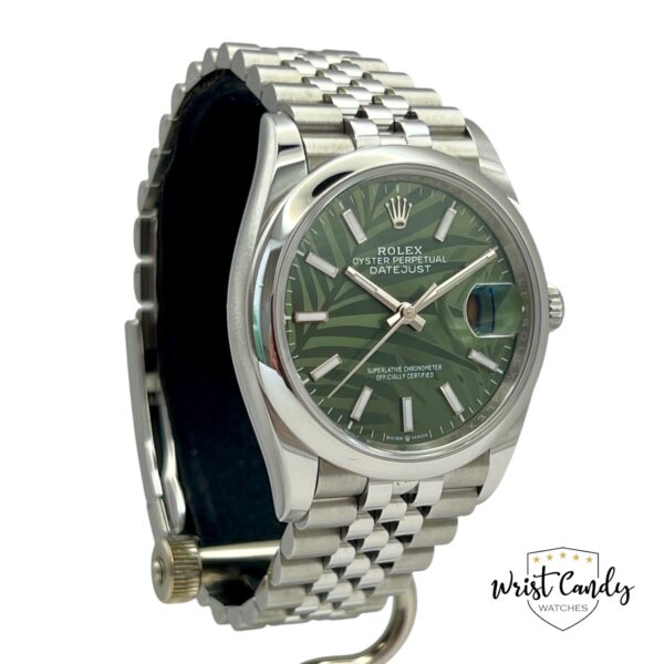 ROLEX DATEJUST 36 PALM MOTIVE (DISCONTINUED) • 08-2023 • ALS NIEUW - Afbeelding 3